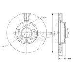 TOMEX Brakes Bremsscheibe
